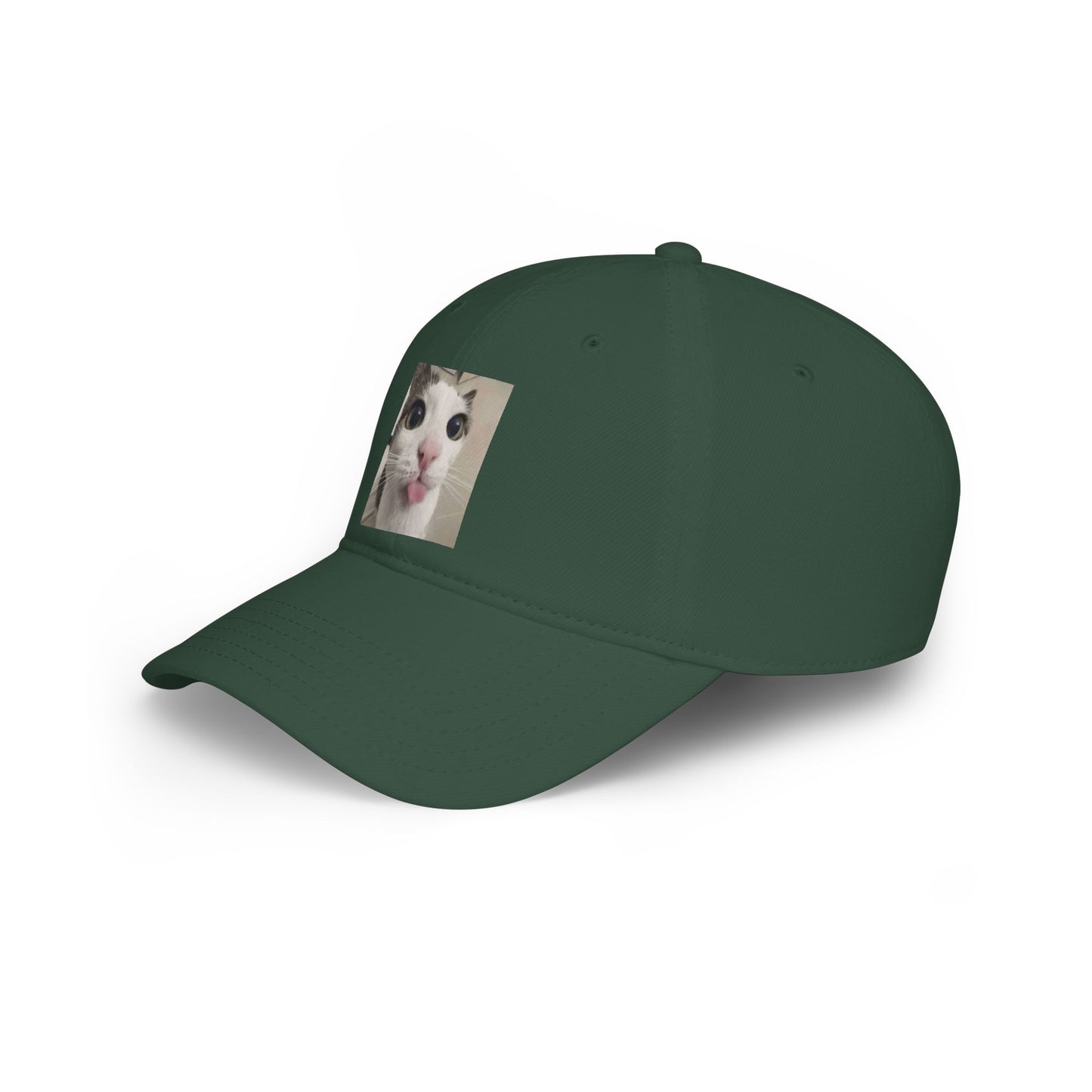 Funny Cat Tongue Baseball Cap – Cute Meme Cat Hat