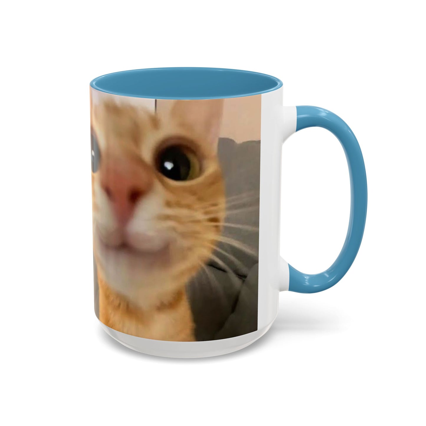 Cute Split-Photo Cat Accent Coffee Mug (11/15oz)
