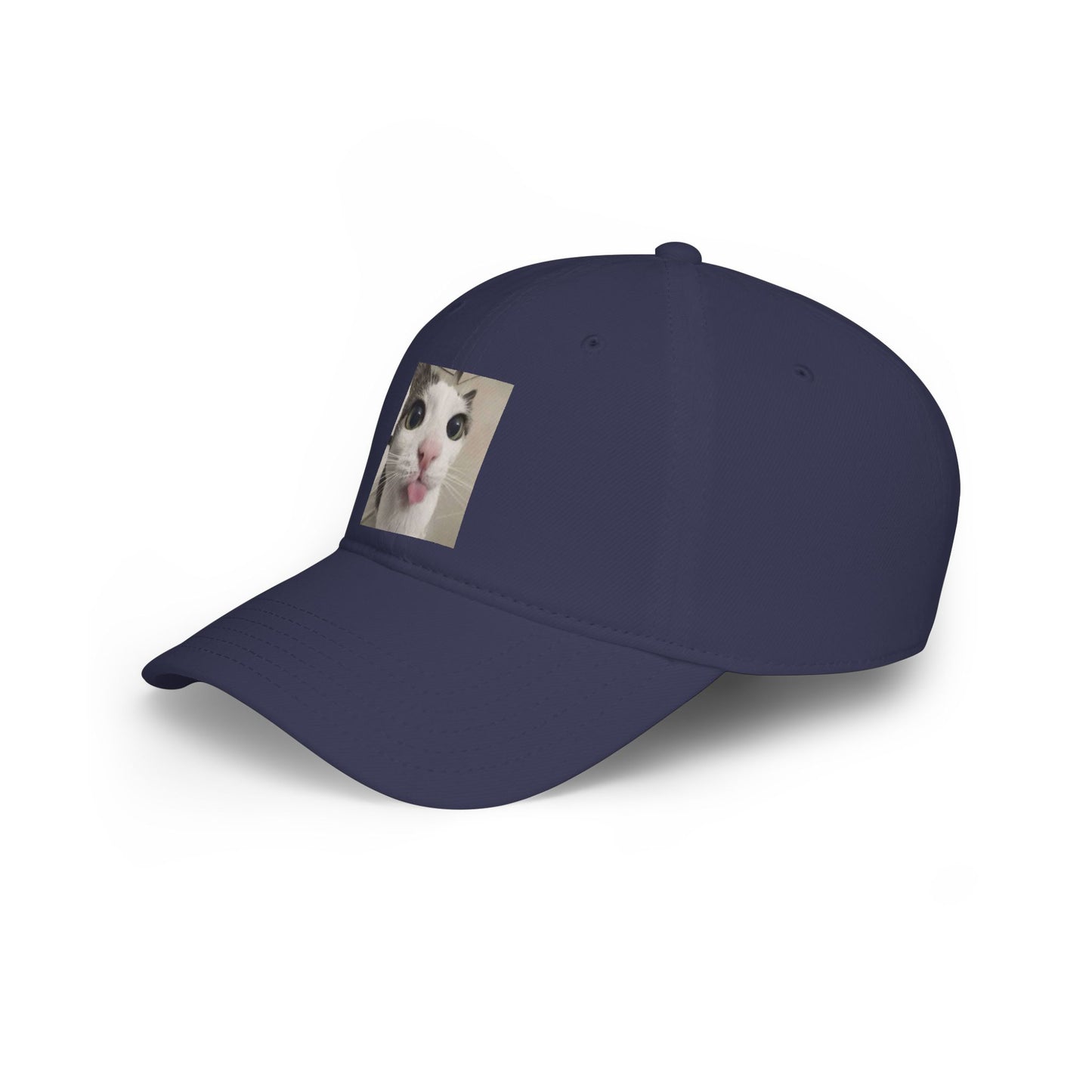Funny Cat Tongue Baseball Cap – Cute Meme Cat Hat