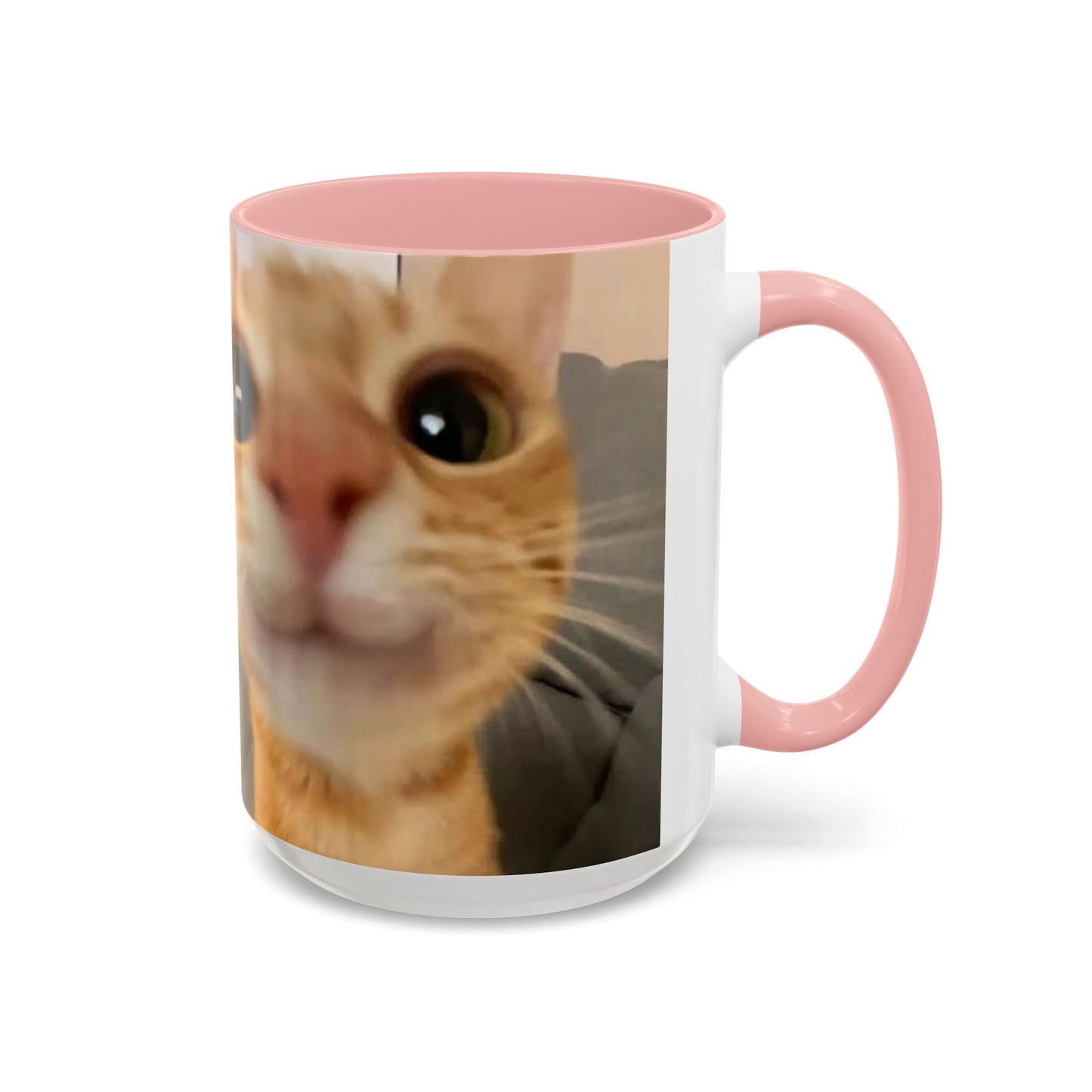 Cute Split-Photo Cat Accent Coffee Mug (11/15oz)