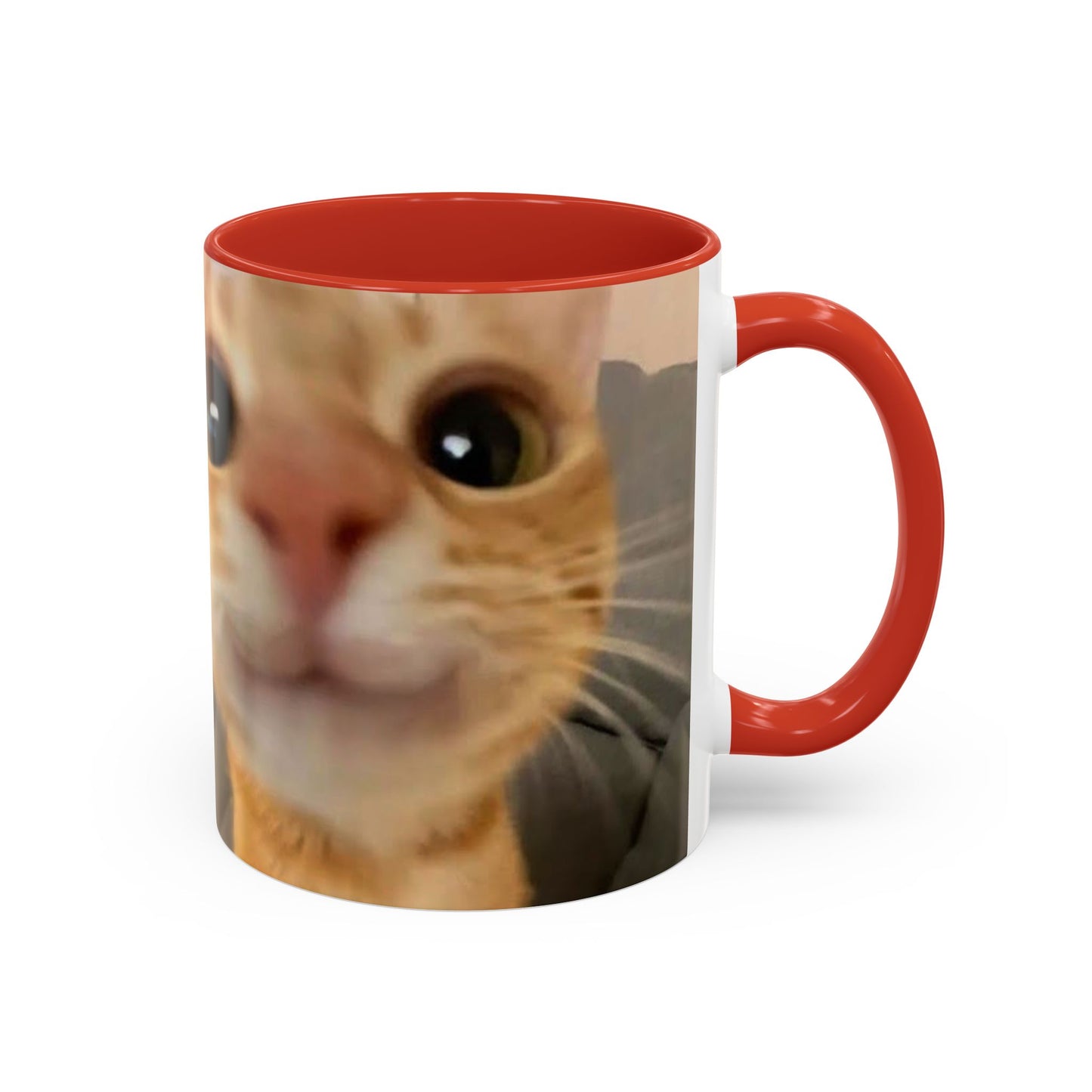 Cute Split-Photo Cat Accent Coffee Mug (11/15oz)