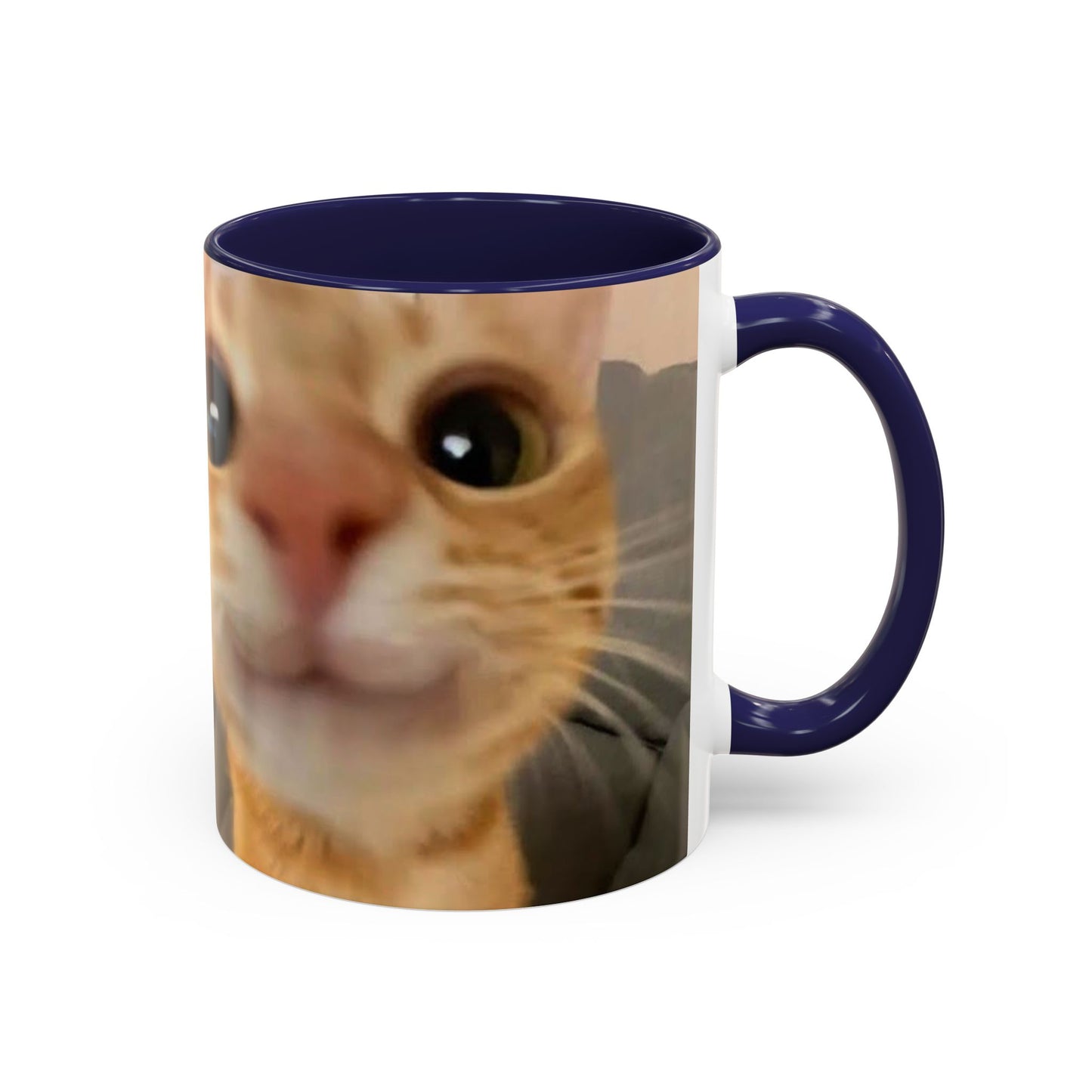 Cute Split-Photo Cat Accent Coffee Mug (11/15oz)