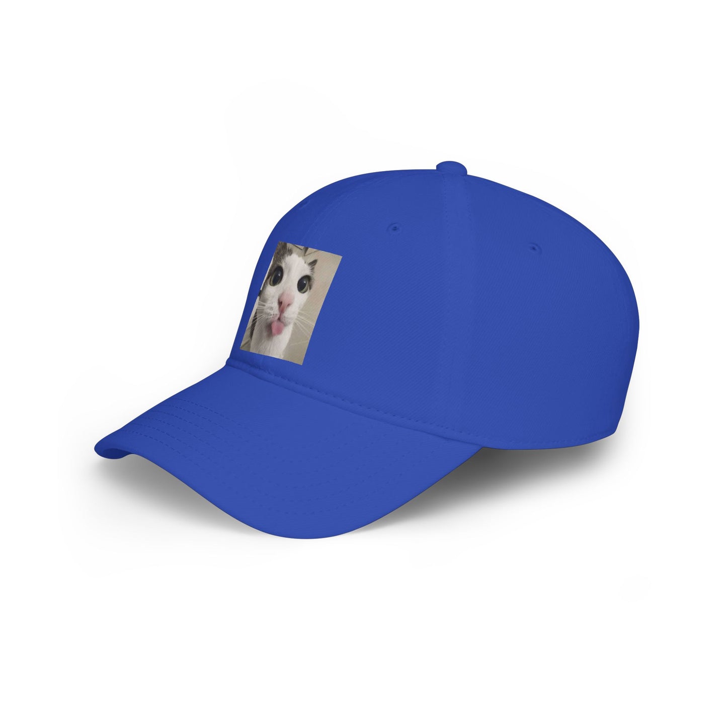 Funny Cat Tongue Baseball Cap – Cute Meme Cat Hat