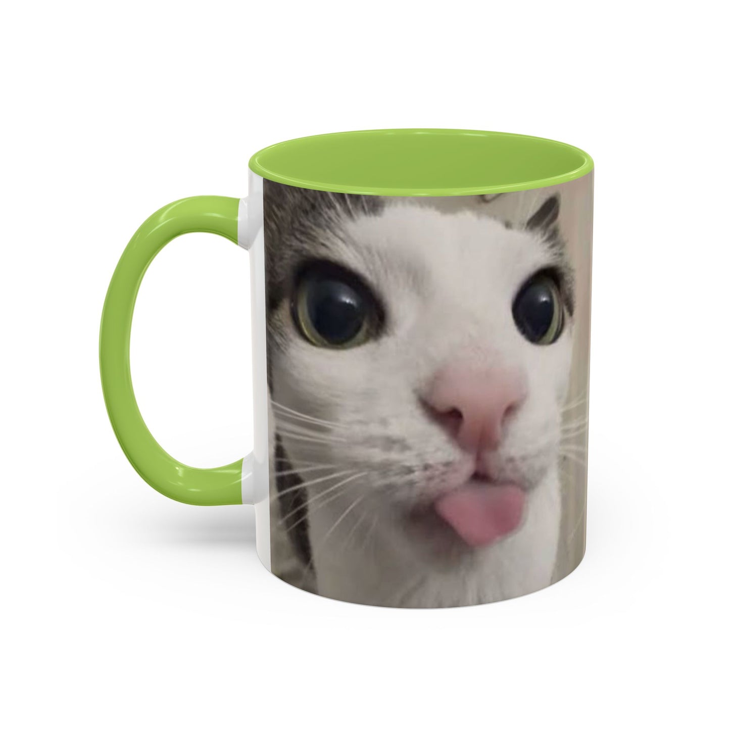 Cute Split-Photo Cat Accent Coffee Mug (11/15oz)