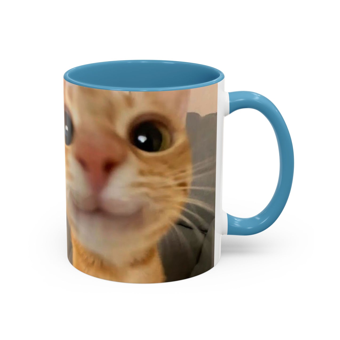 Cute Split-Photo Cat Accent Coffee Mug (11/15oz)