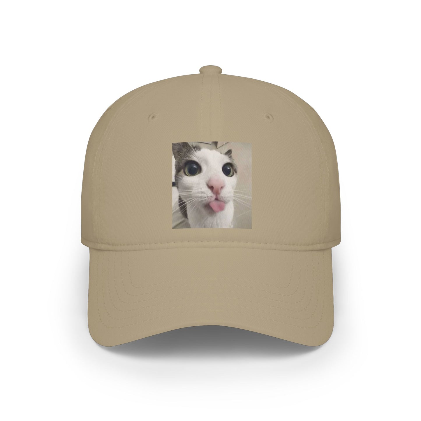 Funny Cat Tongue Baseball Cap – Cute Meme Cat Hat