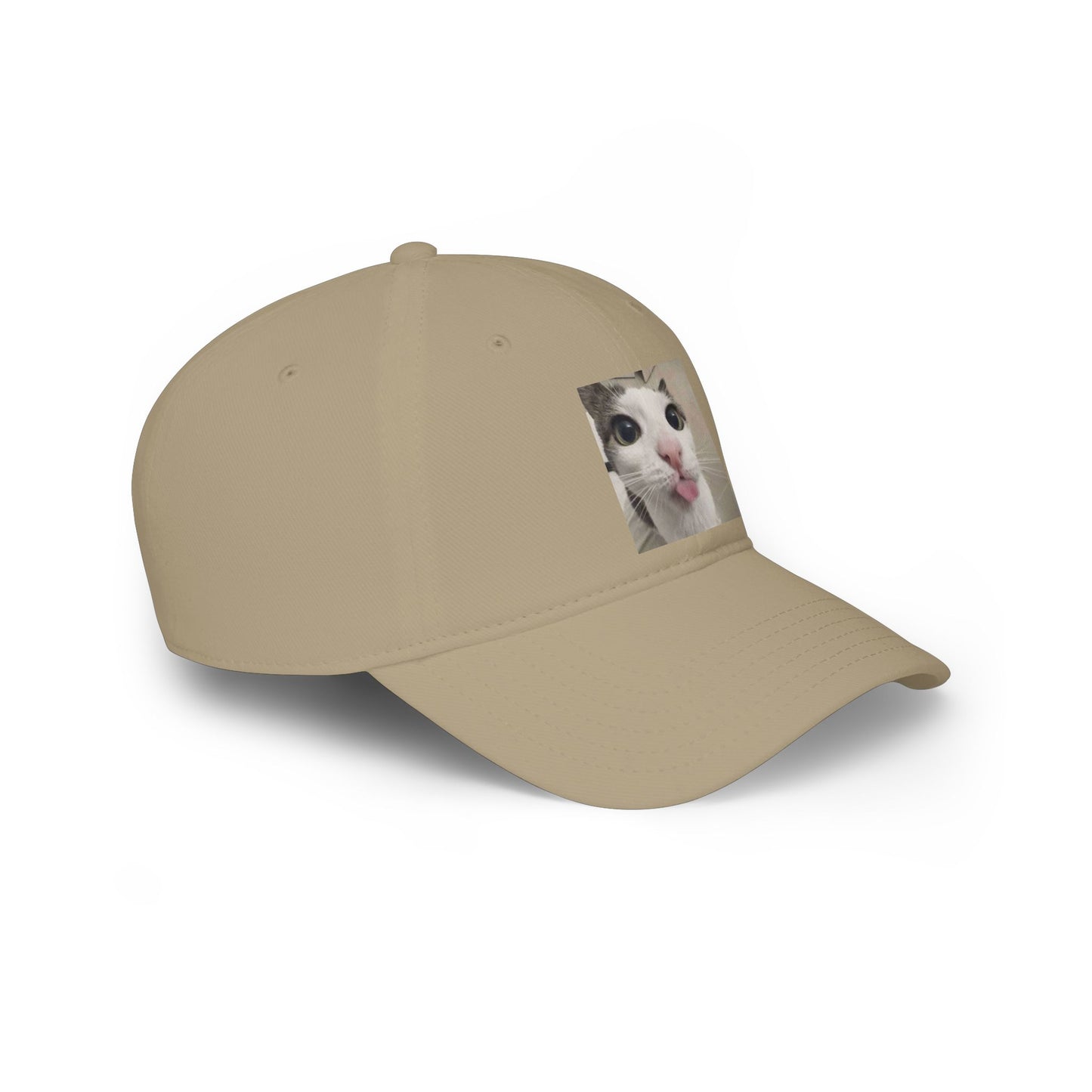 Funny Cat Tongue Baseball Cap – Cute Meme Cat Hat