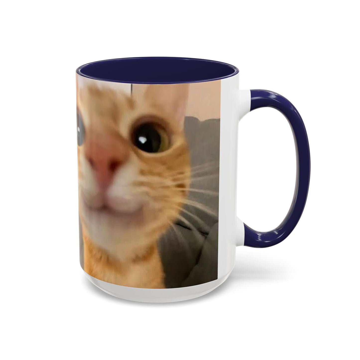 Cute Split-Photo Cat Accent Coffee Mug (11/15oz)