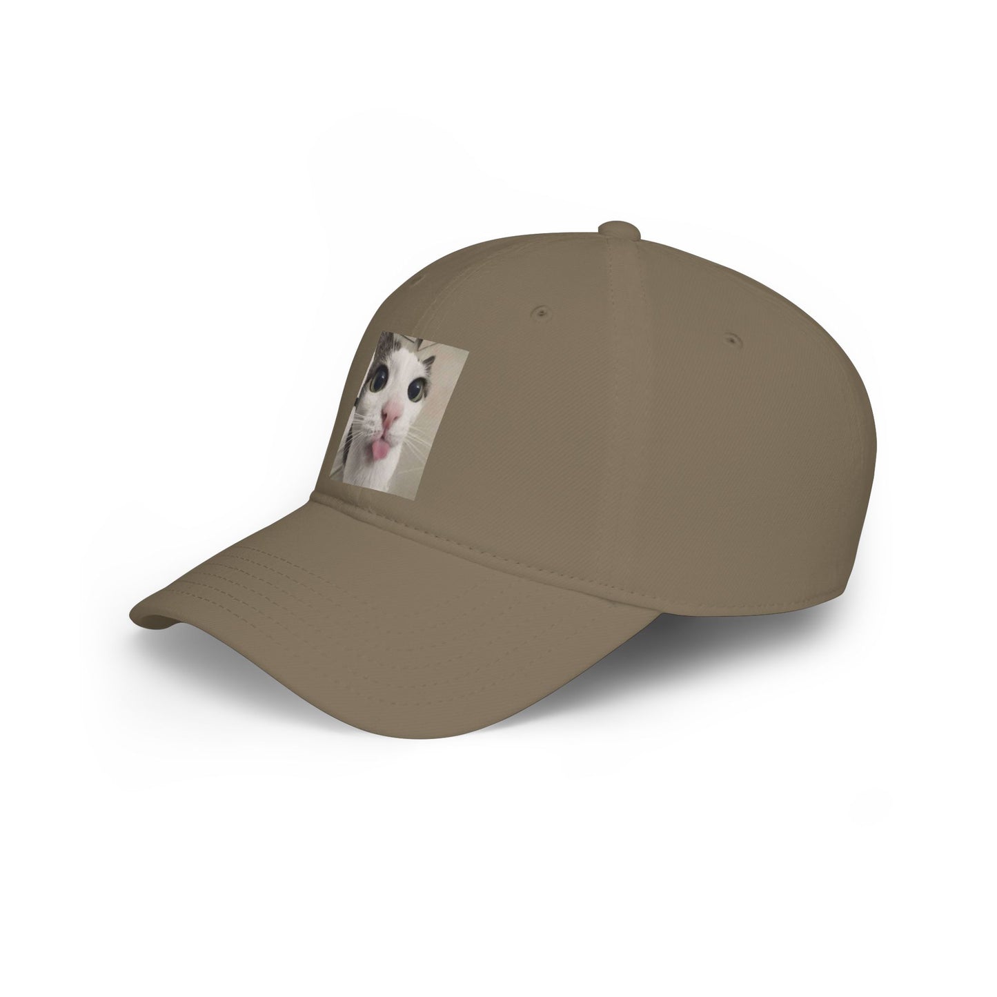Funny Cat Tongue Baseball Cap – Cute Meme Cat Hat