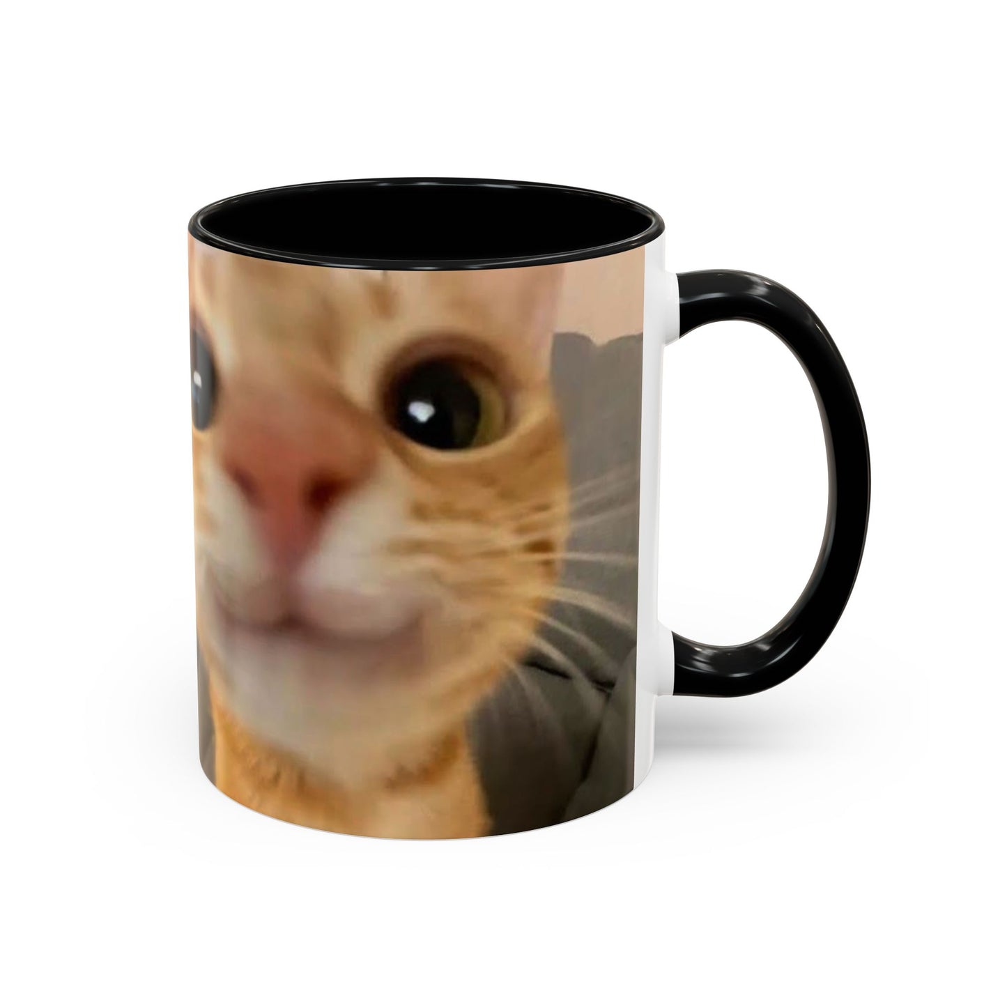 Cute Split-Photo Cat Accent Coffee Mug (11/15oz)
