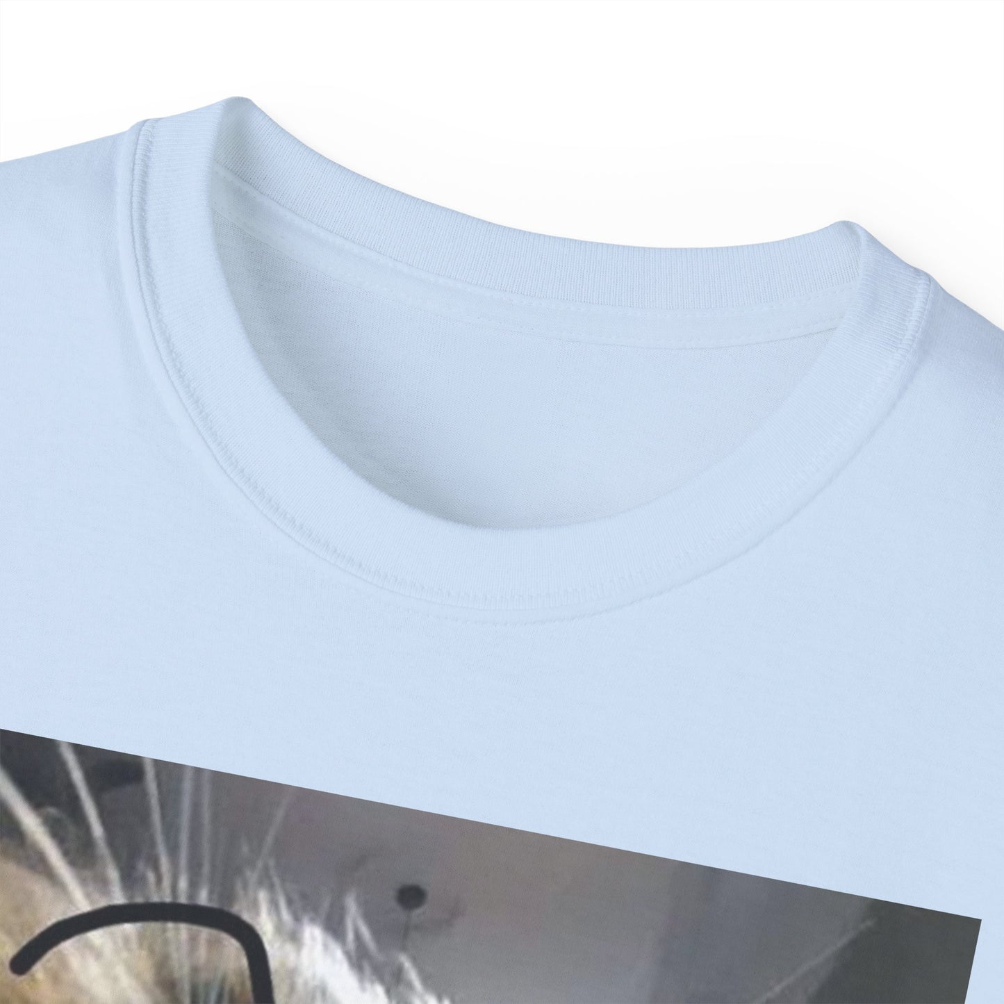 Cat Photo Tee — Close-Up Calico Cat Portrait T-Shirt