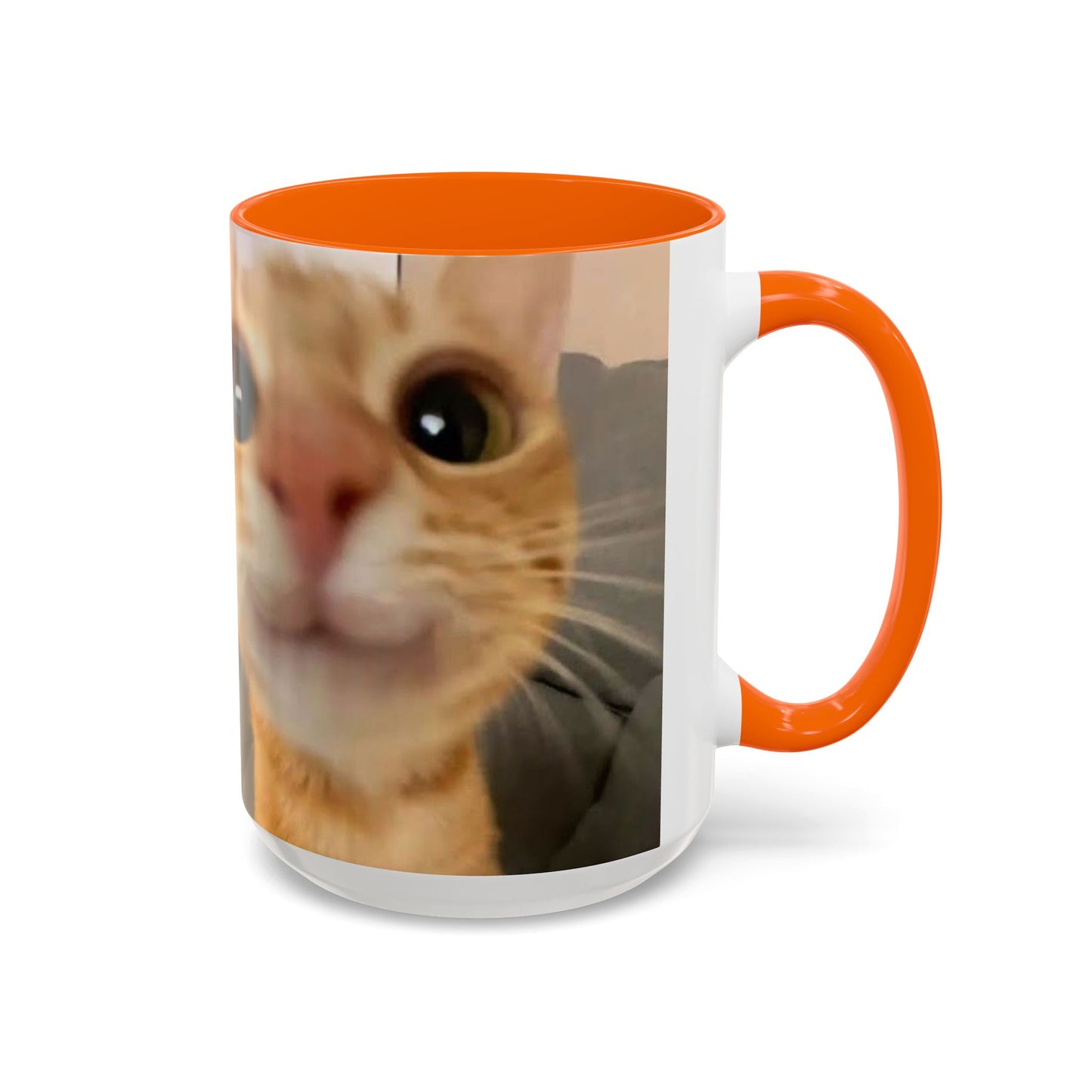 Cute Split-Photo Cat Accent Coffee Mug (11/15oz)