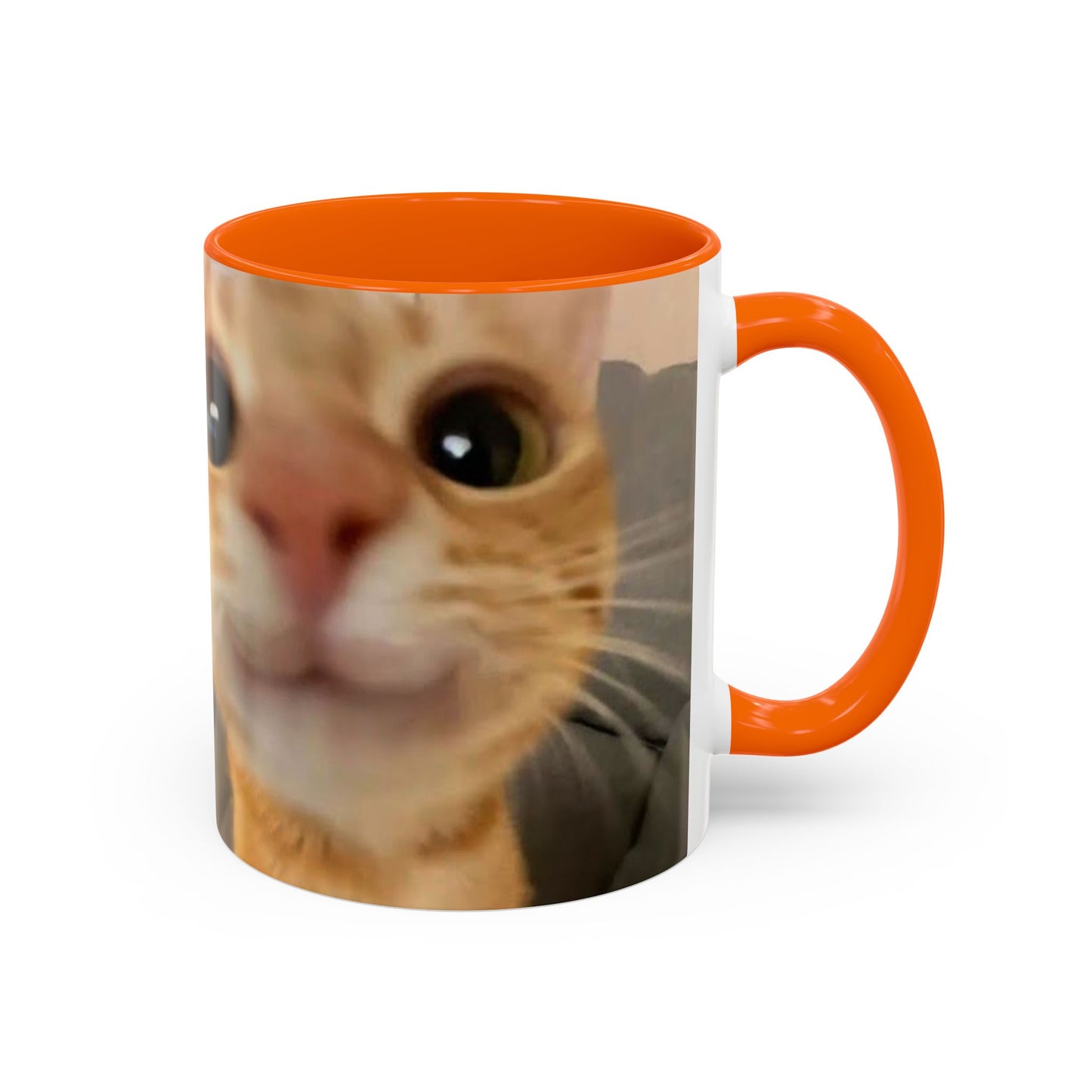 Cute Split-Photo Cat Accent Coffee Mug (11/15oz)