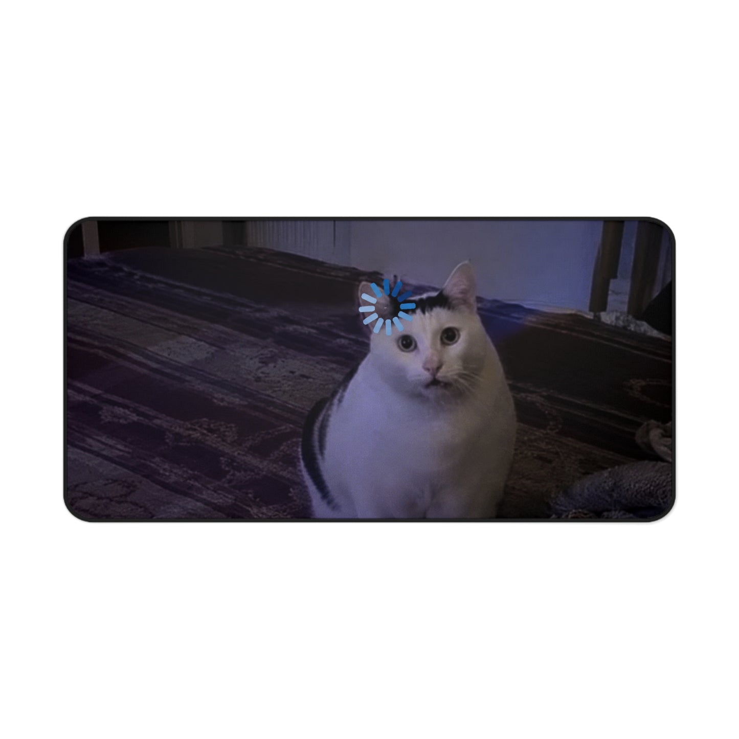 Cute Cat Desk Mat with Daisy Filter – Funny Cat Mousepad for Cat Lovers