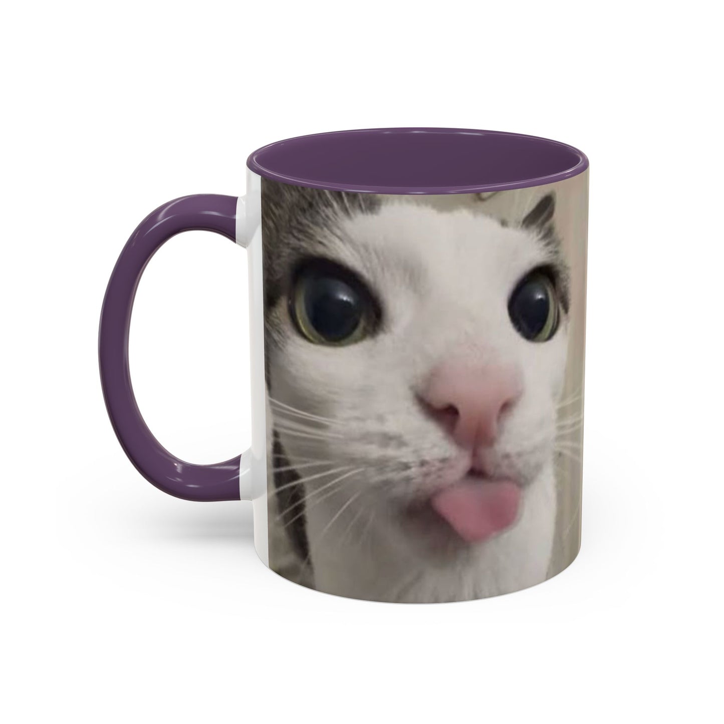 Cute Split-Photo Cat Accent Coffee Mug (11/15oz)