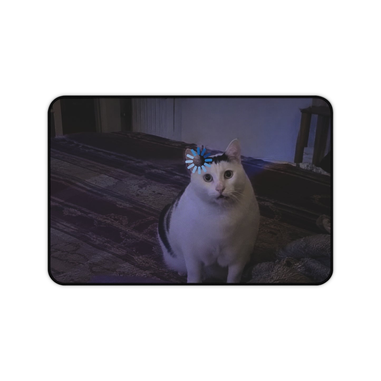 Cute Cat Desk Mat with Daisy Filter – Funny Cat Mousepad for Cat Lovers