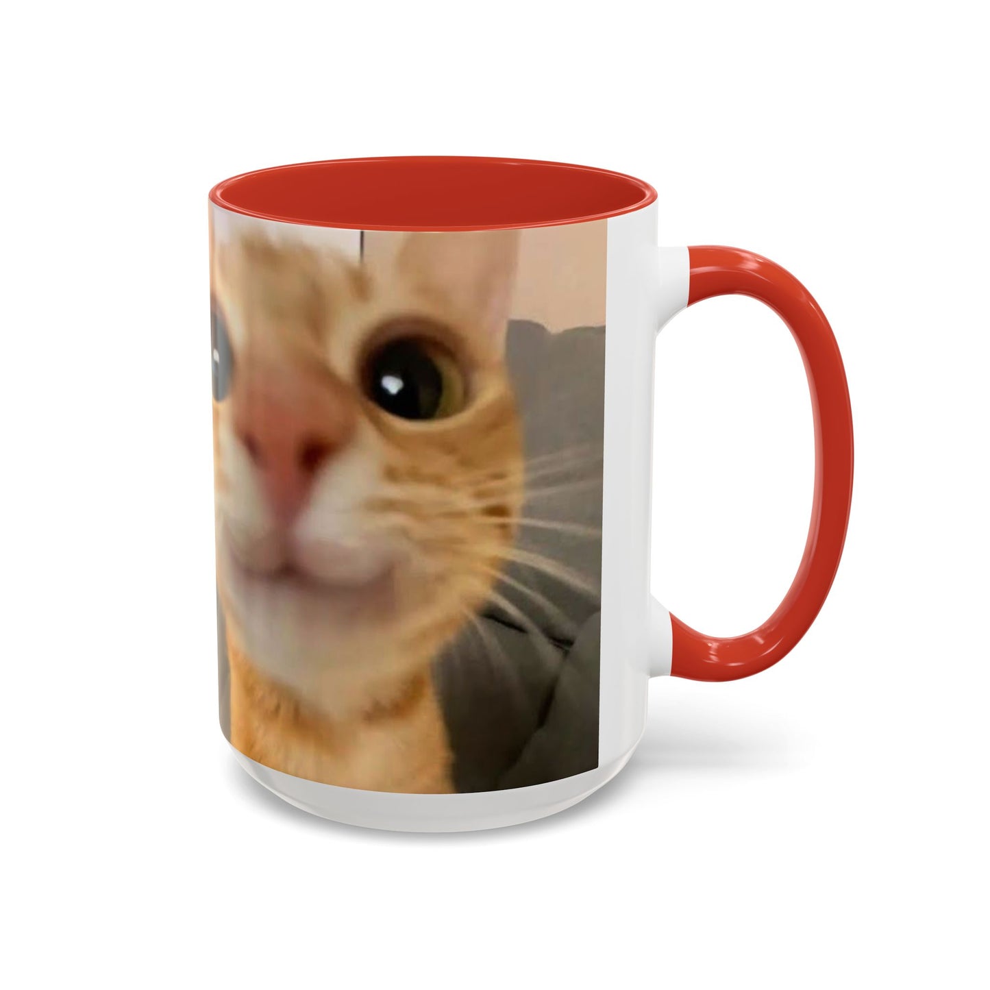 Cute Split-Photo Cat Accent Coffee Mug (11/15oz)