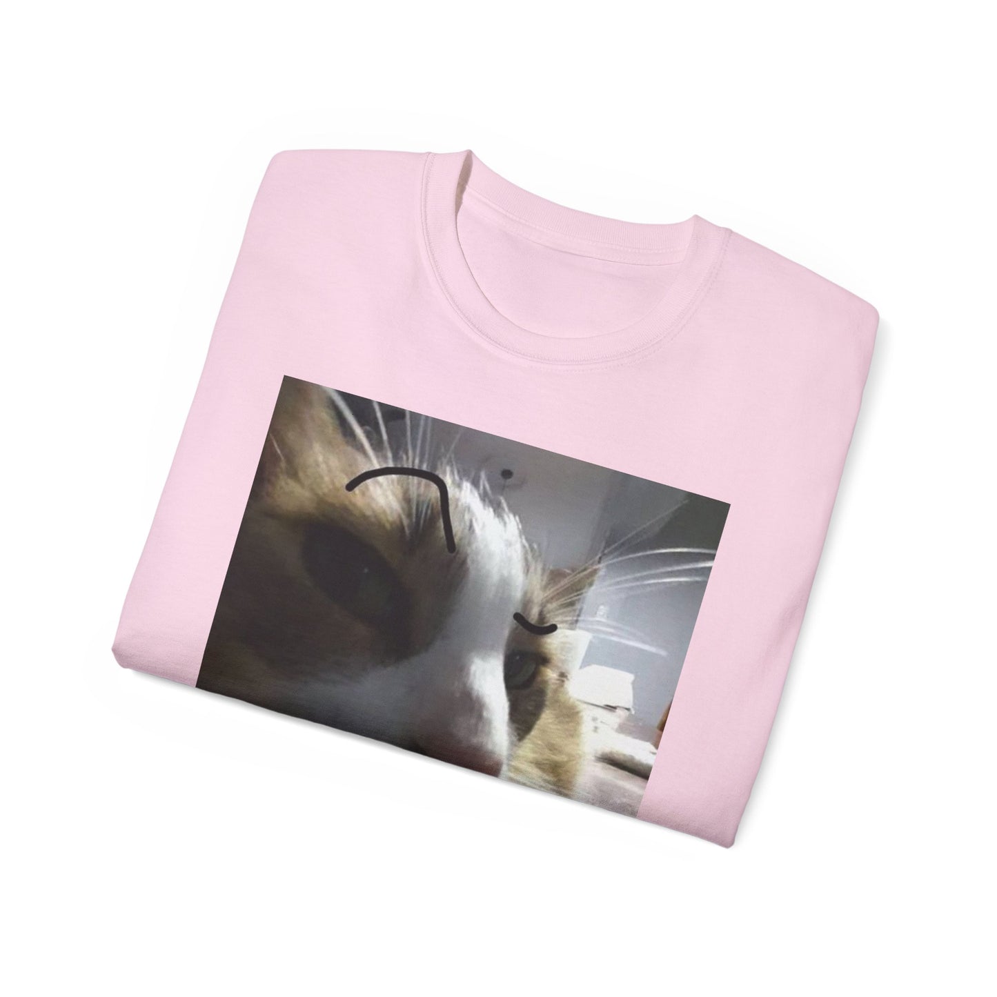 Cat Photo Tee — Close-Up Calico Cat Portrait T-Shirt
