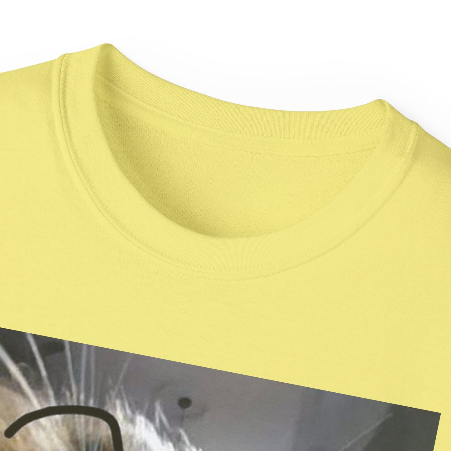 Cat Photo Tee — Close-Up Calico Cat Portrait T-Shirt