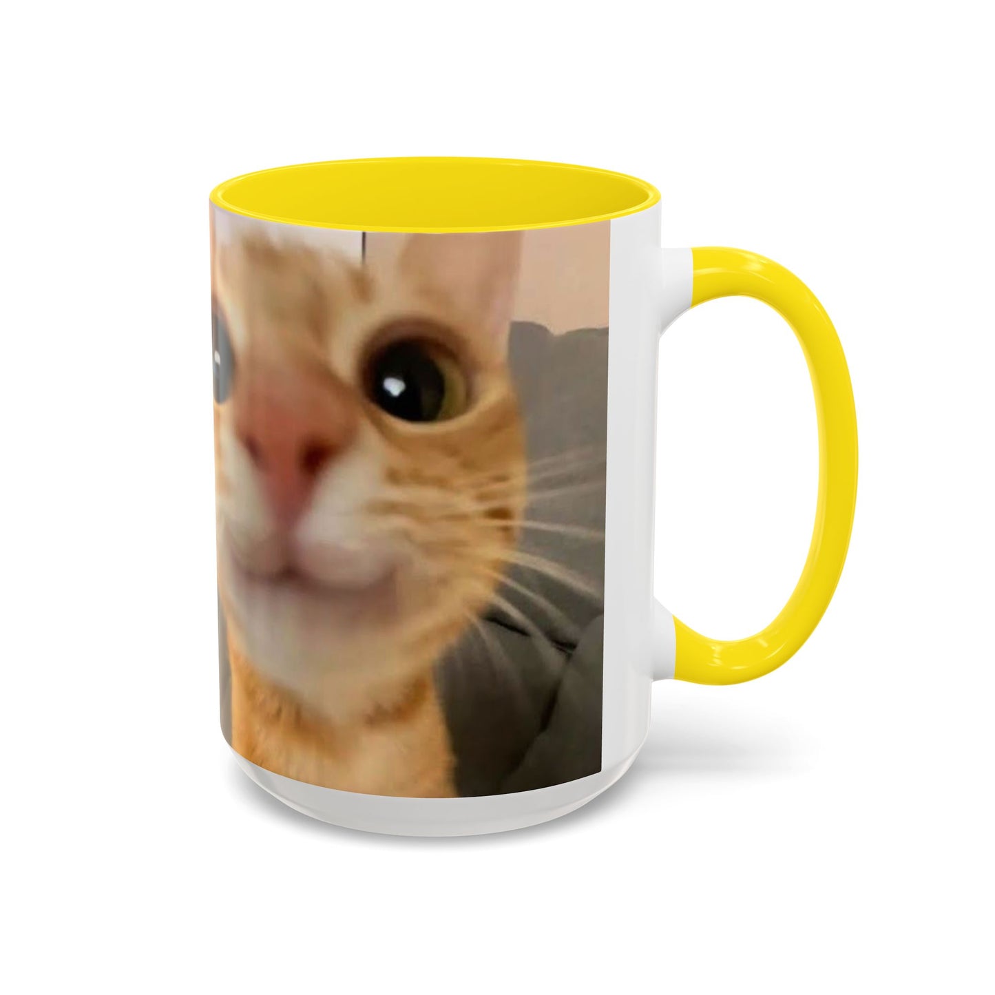 Cute Split-Photo Cat Accent Coffee Mug (11/15oz)