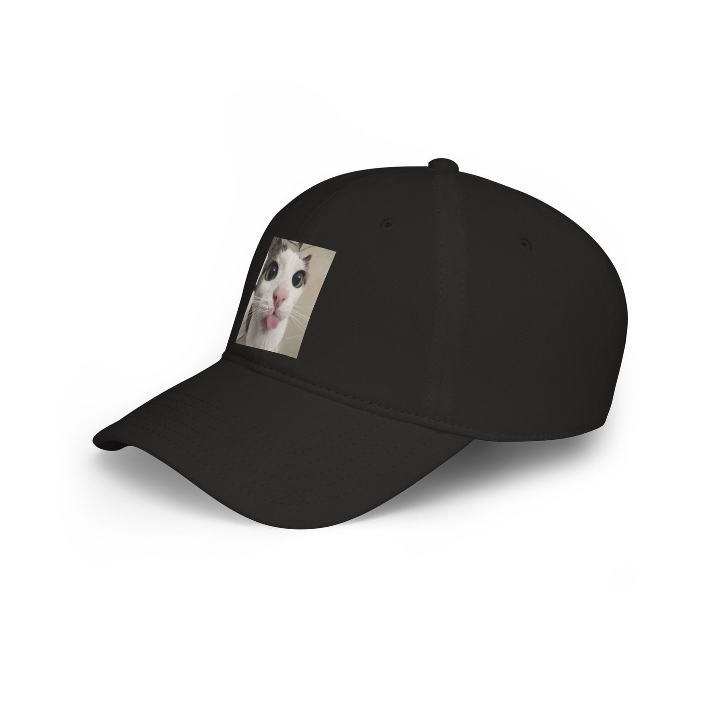 Funny Cat Tongue Baseball Cap – Cute Meme Cat Hat