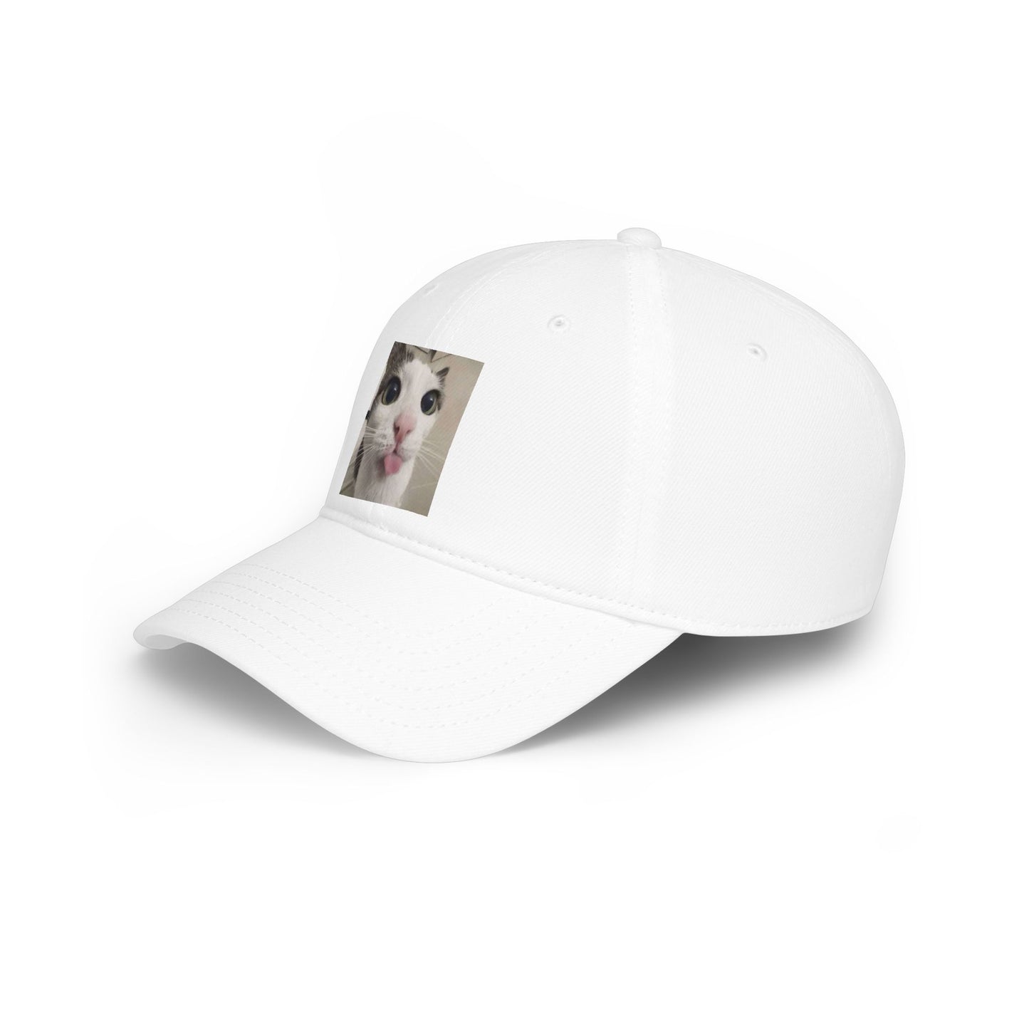 Funny Cat Tongue Baseball Cap – Cute Meme Cat Hat