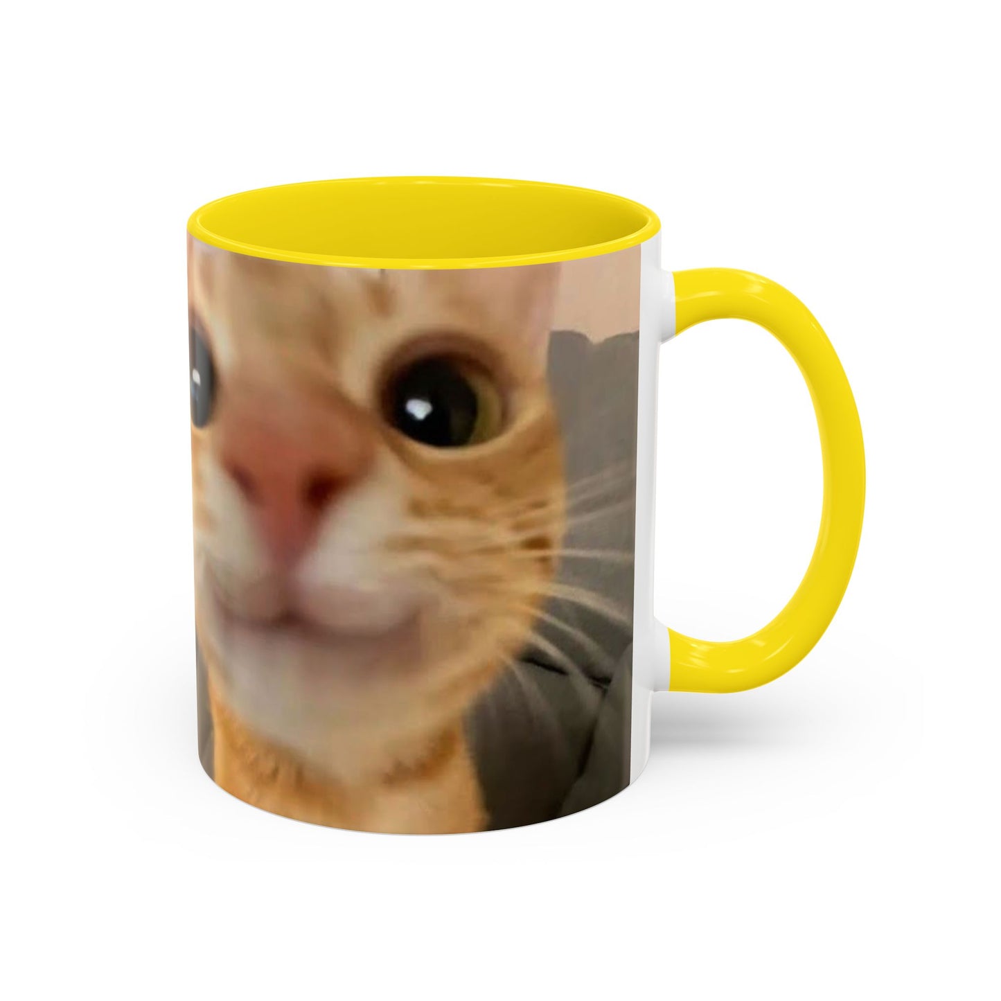 Cute Split-Photo Cat Accent Coffee Mug (11/15oz)
