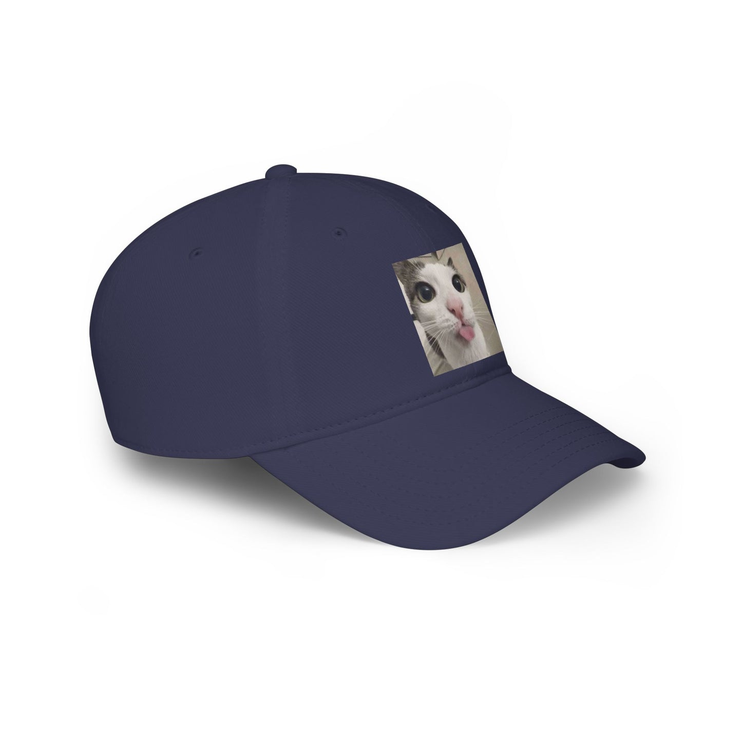 Funny Cat Tongue Baseball Cap – Cute Meme Cat Hat
